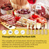 Gold Charcuterie Utensils Set, Cheese Butter Spreader Knife with Wooden Handles, Small Serving Tongs and Forks