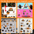 24 Pieces Halloween Refrigerator Magnets, Pumpkin Ghost Decorative Stickers for Metal Door, Mailbox, and Car Decor