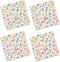 Cackleberry Home Happy Birthday Balloon Dogs Cotton Fabric Napkins, Set of 4, 18 Inches Square