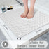 Yimobra Non Slip Shower Stall Mat, 21x21 Inch, Soft Square Bath Mat with Suction Cups and Drain Holes