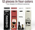 Tirrinia Wine Gift Bags - 12pcs in 4 Designs, Bulk Set for Weddings, Parties, Holidays, Christmas