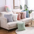 Dongchen Soft Faux Fur Throw Pillow Covers, Pack of 2 Peach Blush Plush Decorative Tie Dye Pink Cushion Cases