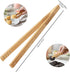 2PCS Reusable Toaster Tongs, Kaloo 8 inch Wooden Cooking Tong, Multipurpose Bamboo Tongs for Fruits, Bread, Pickles, cheese, Bacon, and Muffins by KL KALOO