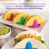 Talisman Designs Sombrero Taco Holders - Set of 4 for Small or Large Tacos, Crunch & Soft