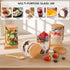 MHDCLY Lids,16oz 4 Pack, Overnight Oats Containers with Overnight Oats Jars Oatmeal Cups,Meal Prep Containers,Glass