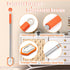 JEHONN 4-in-1 Tile Tub Scrubber with Long Handle, Upgraded Shower Cleaning Brush for Bathroom