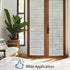 Niviy 23.6 x 78.7 Inches Frosted Window Film, Non-Adhesive Static Cling with UV Protection for Home Office