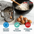 Nordic Ware 3-Cup Stainless Steel Flour Sifter, Rotary Design Baking Accessory for Sifting Dry Ingredients & Powdered