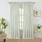 ZJDECOR Sage Green White Buffalo Plaid Curtains 84 Inches Long,Crinkled Not-See-Through Sheer