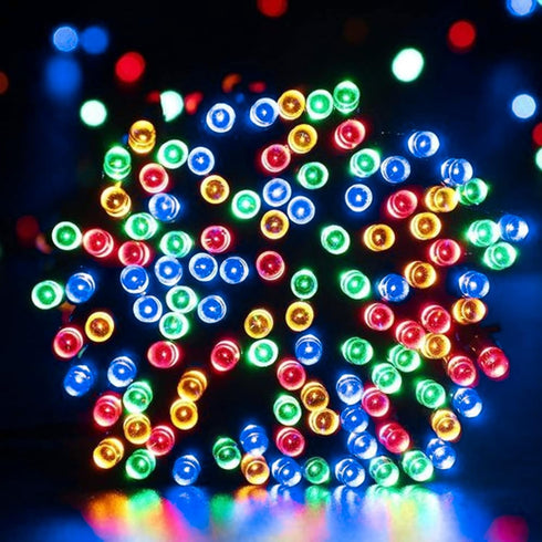 66FT 200 8 Dazzle Bright Christmas String Lights, LED Connectable Green Wire Modes String Lights, Waterproof Christmas