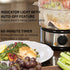 OVENTE 2 Tier Electric Food Steamer - Stainless Steel Base, Stackable Baskets, 400W with 60-Minute Timer