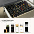 24 240 KIVY Spice Drawer Organizer with Spice Jars & Labels - Seasoning Rack for Organization - Kitchen Drawer Insert