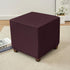 ANWUCHEN Ottoman Cover-Stretch Knitted Jacquard Ottoman Cover Square-Soft Square Ottoman Covers Slipcover -Thick