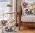 Aitliving 18X18 1PC County Throw Couch Pillow Cover Retro Floral Traditional Appliqud Accent Cotton Slub Satin