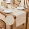 YATOJUZI Cream Table Runner Seasonal Fall Summer Kitchen Dining Coffee Table Decoration