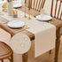 YATOJUZI Cream Table Runner Seasonal Fall Summer Kitchen Dining Coffee Table Decoration