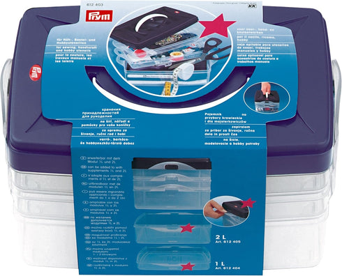 Prym Click Box, Clear, 24 x 16.5 x 14 cm