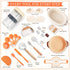 VEDALIO Sourdough Starter Kit, Sourdough Bread Baking Supplies, Sour Dough Starter Kits, Woven Bread Proofing Basket
