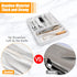 Bellsal Bamboo Silverware Drawer Organizer, 7 Slot Utensil Holder with Grooved Dividers for Kitchen and Office