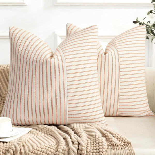 YCOLL Fall Pillow Covers 24x24, Modern Accent Throw Pillow Covers Set of