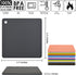 Silicone Trivets Mats Set - Heat Resistant Pot Mat for Countertop, Table Placemats, 4 Pack, Black
