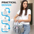 Handy Laundry Mesh Shower Caddy Bag, Portable Bathroom Organizer for Travel, Gym, and Dorm Use, Grey