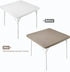 24x24 Inch Square Fitted Stretch Small Table Covers Elastic Card Tablecloth Khaki for Side Accent End Table Cover Khaki