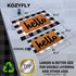 KOZYFLY Buffalo Plaid Area Rugs 27.5x43 Inches Black and White Checkered Rug, Washable Front Door Mat for Outdoor