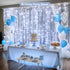 300 9.8x9.8Ft 8 JMEXSUSS LED Curtain Lights Indoor with Remote, White Christmas Lights Plug in, Modes White String