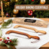 Woodever 2 Pack 16'' (2 Pack) Bread Knife, Bread Slicer for Homemade Bread, Wooden Sourdough Bread Knife with Bow