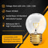 Oven Light Bulb - 40 Watt Appliance Bulb for Maytag GE Kenmore Whirlpool, 4 Pack