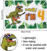 Rawr I'm 4 Backdrop Banner - 4th Dinosaur Birthday Decorations Party Supplies for Boys - 3.9 x 5.9ft