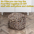 Asuprui Animal Pouf Ottoman Unstuffed Ottoman Foot Rest Round Fuzzy Pouf Seat Bean Bag Foot Rest Foldable Floor Chair
