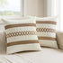 MIULEE Set of 2 Coco Brown Boho Decorative Pillow Covers 20x20 Inch