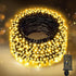 Nisocy 33FT LED String Lights Outdoor Waterproof Warm White Fairy Lights with