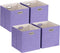 Foldable Cube Storage Bin Organizing Baskets, Fabric Storage Cubes with Handles for Shelf Closet, 13"x13"x13", Pack of
