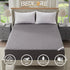 Waterproof Mattress Protector, Noiseless Twin Size Pad with Deep Pocket, Soft & Breathable Cover for Bedroom (Gray)