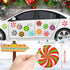 JULMELON 22 Pcs Christmas Candy Magnets, Refrigerator Car Magnets for Holiday DIY Decorations