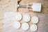 Cookie Press Mid-Autumn Festival Moon Cake Mould, 50g Cookie Stamp Set with 6 Pcs Mode Pattern for DIY Decoration
