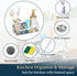 Countertop Consumest Sponge Holder for Kitchen Sink - Sink Caddy with Stainless Steel Self Drain Tray, Sink Organizer