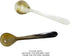 HIC Kitchen Caviar Scoop Spoon, Handcrafted Ankole Cow Horn, Responsibly Sourced, 4.25-Inches - Ideal for Serving Delicate Caviar Pearls, Perfect for Parties, Holidays, Unique Color Variance