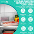 1-lb 11x6.5-Inch Iconikal Bacon Saver Deli Meat Storage Container Capacity Snap-Tight Clear Lid Dishwasher Safe