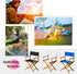 2 Set Stick,21.2" 16.1" W/21.2X 7.8 Director Chair Canvas Replacement with Wood L x Portable Replacement Cover Canvas