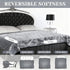 80'' 80'' 3-Layer 70oz(Gray/White), Tisancy King Size Waterproof Blanket for Bed Couch, x Double Side Leakproof