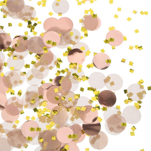 Round Tissue Paper Table Confetti Dots for Wedding Birthday Party Decoration, 1.76 oz (Rose Gold)