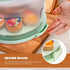Green Round Cake Containers with Lids, 4-in-1 Multipurpose Cupcake Holders for 11 Inch Cake Pies Snacks
