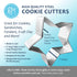 R&M Hand Shaped Cookie Cutter Set, 3-Piece