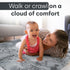 16 Foam Puzzle Floor Mat - Large Piece Interlocking Carpet Tiles, Thick Padded Squares for Baby Play Mats & Flooring