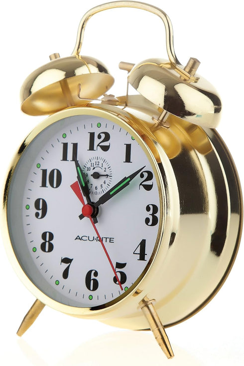 AcuRite Vintage Twin Bell Alarm Clock, Model 15605