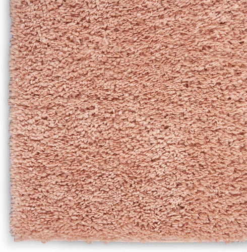 Nourison Malibu Shag Blush Area Rug 2'2'' x 9'10'', Easy-Cleaning, Non-Shedding for Bedroom, Living Room, Dining Room